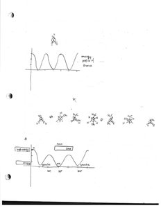 Staggered and eclipsed conformations