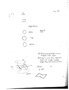 Conformational energy diagram