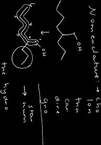 Examples of alcohol nomenclature with structures