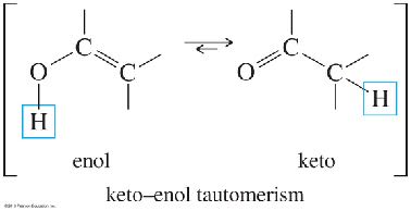 Keto-enol tautomerism