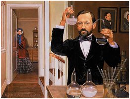 Louis Pasteur separating enantiomers
