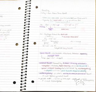 Bonding and electron sharing diagrams
