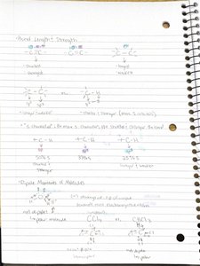 Bond length, strength, and dipole moment examples
