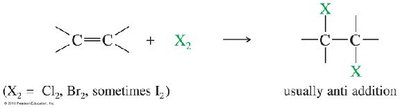 Halonium ion intermediate
