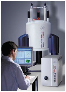 NMR spectrometer in use