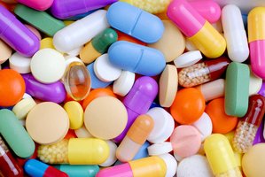 Various pharmaceutical pills and capsules