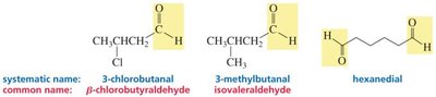 More examples of aldehyde nomenclature