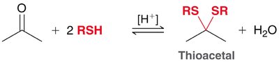 Cyclic thioacetal formation
