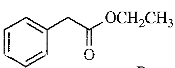 Ethyl phenylacetate structure (ester product)
