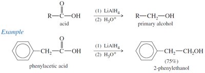 Reduction of phenylacetic acid to 2-phenylethanol