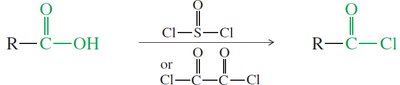 Synthesis of acid chlorides from carboxylic acids