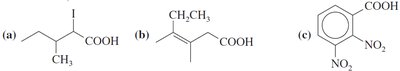 Structures of substituted carboxylic acids