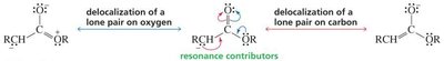 Resonance contributors for enolate ions