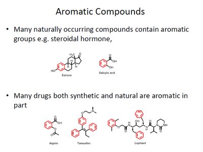aromatic compounds in drugs and hormones