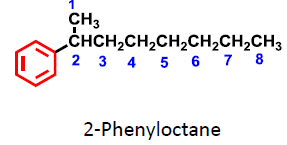 2-phenyloctane example