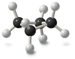 Cyclobutane structure and model