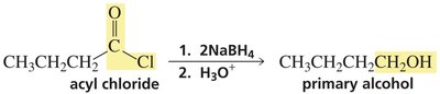 Reduction of ester with hydride
