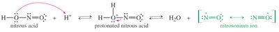 Nitrous acid reaction mechanism