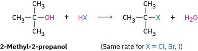 Nucleophile effect in SN1