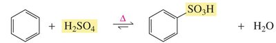 Sulfonation of benzene