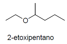 Ejemplo de estructura de éter
