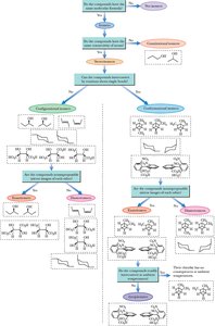 Flowchart for classification of isomers