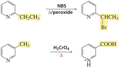 Side-chain reactions of substituted pyridines