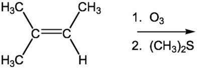 Ozonolysis example