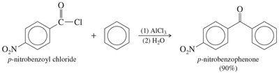 Example of Friedel–Crafts acylation