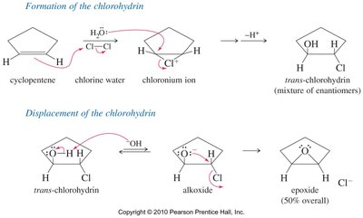 Epoxide formation from halohydrins