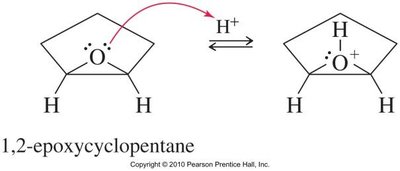 Acid-catalyzed opening of epoxides in alcohol solution