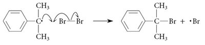 Propagation step of benzylic bromination