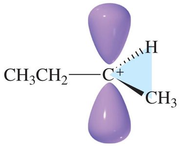 Carbocation intermediate structure