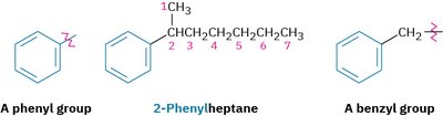 Common monosubstituted benzene derivatives