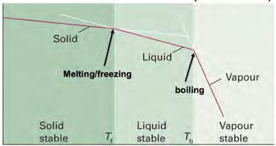 Gibbs free energy vs temperature