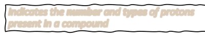 Indicates the number and types of protons present in a compound