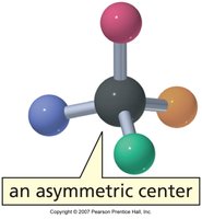 A molecule with an asymmetric center