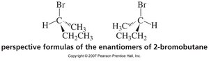 Perspective formula of enantiomers