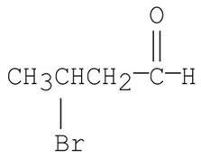 Structure of a brominated butanal