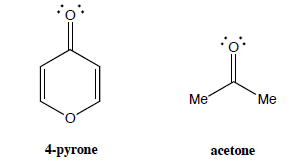 Resonance structures and basicity of 4-pyrone