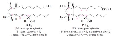 PG E1 and PG F2α structures