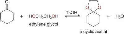 Formation of cyclic acetal