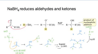 LiAlH4 reduction of carbonyl compounds