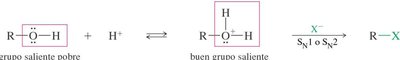 Mecanismo SN1 para alcoholes terciarios