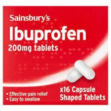 Ibuprofen tablets packaging