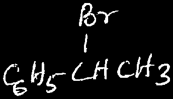 Structure of (S)-1-bromo-1-phenylethane