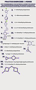 Cycloalkane nomenclature practice worksheet
