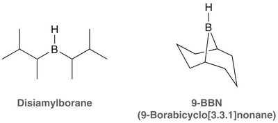 Structures of disiamylborane and 9-BBN, common boranes for hydroboration