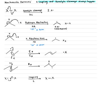 Mechanistic Patterns in Radical Reactions