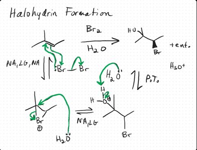 Halohydrin Formation Mechanism